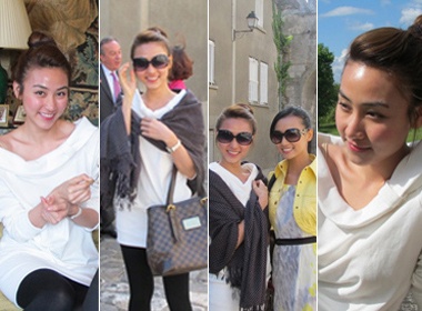 Ngan Khanh rang ro truoc them LHP Cannes hinh anh