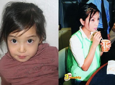 Xon xao vi hinh anh be gai giong Trieu Vy hinh anh