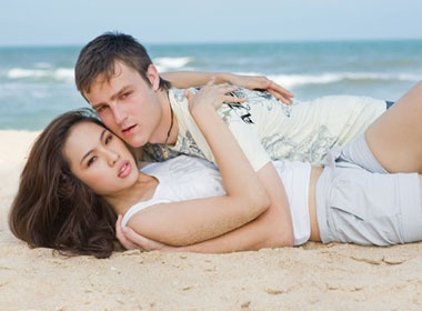 Bien xanh goi he hinh anh