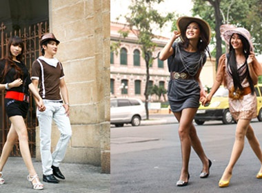 Vay ngan dao pho he hinh anh