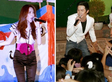 Nathan Lee va Thuy Tien chay het minh vi sinh vien hinh anh