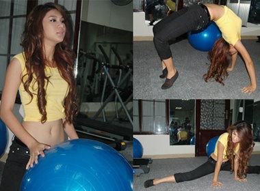 Kim Dung uon deo nhu lam xiec hinh anh