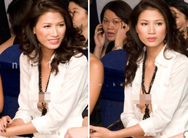 Sieu mau Trang Tran gay soc voi chiec ao xe qua sau hinh anh