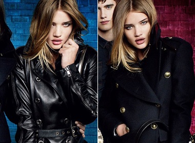Rosie Huntington-Whiteley kieu hanh cung Burberry hinh anh