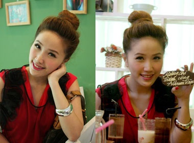 Bao Thy 'xi tin' cung fan Ha Noi hinh anh