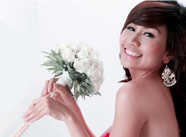 Loc Uyen xinh tuoi vay do hinh anh