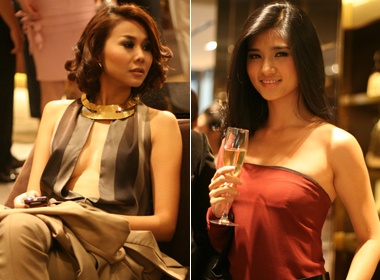 My nhan Viet khoe ve goi cam o da tiec hinh anh