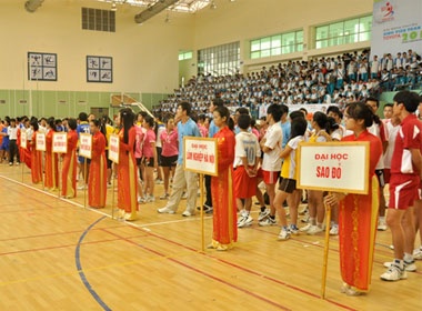 Khoi dong giai bong chuyen sinh vien toan quoc hinh anh