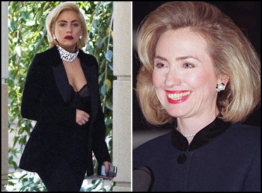 Lady Gaga 'bat chuoc' Hilary Clinton hinh anh