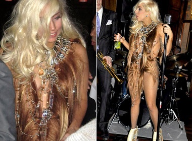 Lady Gaga mac vay lam bang toc hinh anh