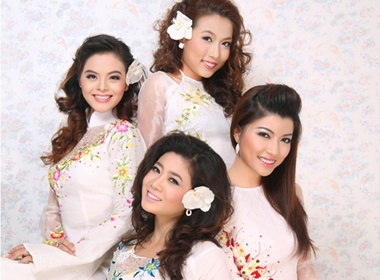 Kieu nu lang dien anh duyen dang ao dai hinh anh