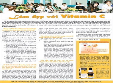 Lam dep voi vitamin C hinh anh