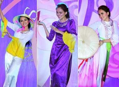 Diem Huong lot top 5 Hoa hau tai nang hinh anh