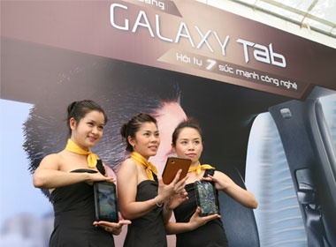 Samsung trinh lang Galaxy Tab tai Viet Nam hinh anh