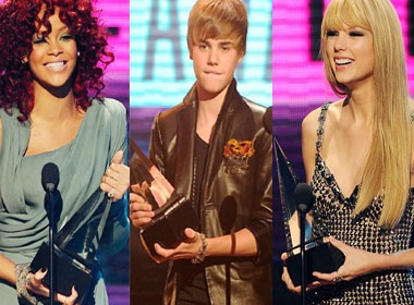 Justin Bieber thang lon tai American Music Awards 2010 hinh anh