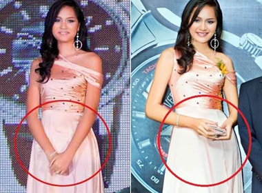 Nguoi dep Huong Giang co bau? hinh anh