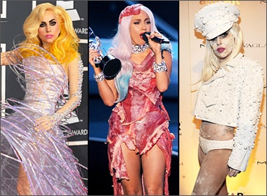 Lady Gaga mac xau nhat nam 2010 hinh anh