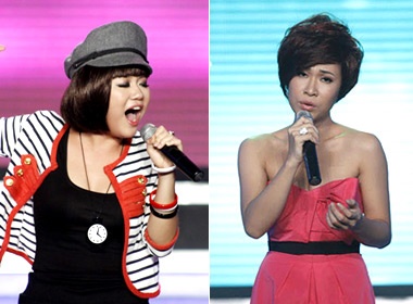 Mai Huong - Uyen Linh bat mi truoc dem chung ket hinh anh