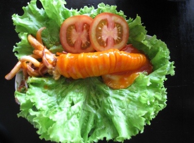 Mon muc nuong chanh day doc dao hinh anh