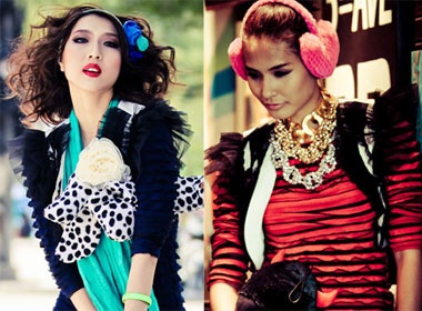 Ngoc Quyen - Kim Minh: hai nang bup be tren pho hinh anh