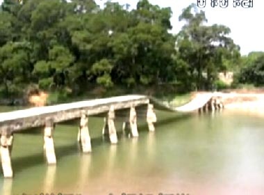 Video kinh hoang di tren cay cau sap gay hinh anh