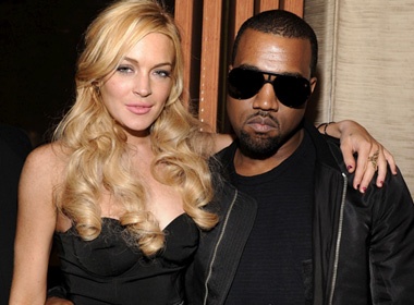 Lindsay Lohan than thiet cung Kanye West hinh anh