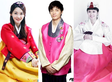 Dan sao Han mac hanbok don Valentine hinh anh