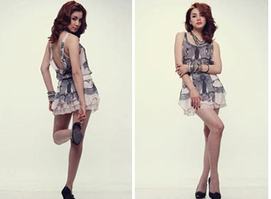 Trang Nhung khoe chan dai goi cam hinh anh