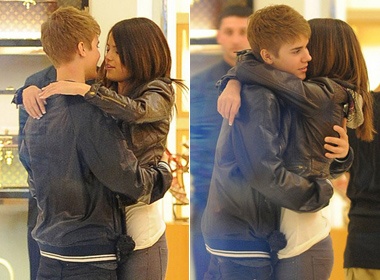 Justin Bieber cong khai om 'bo' ngay sinh nhat hinh anh