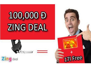 Do xang sieu re voi the Flexicard cung Zing Deal hinh anh
