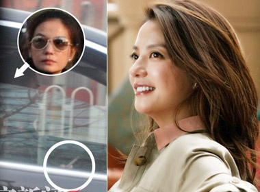 Trieu Vy bi bat gap phi pheo thuoc la hinh anh