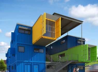 Dan Dai Loan xay nha tu container vi loi tien tri song than hinh anh