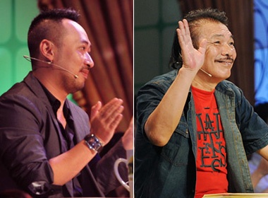 Khi Quang Dung 'thay chan' Tran Tien hinh anh