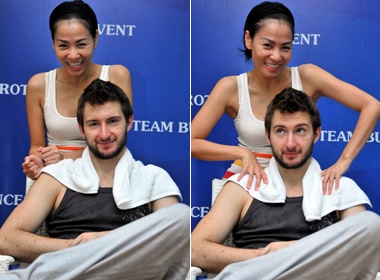 Thu Minh ra suc... 'ninh' ban nhay hinh anh