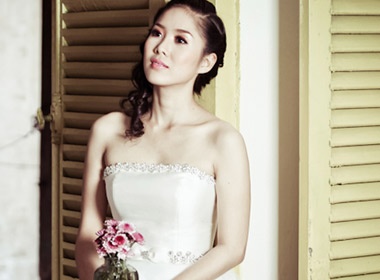 Le Phuong lam co dau ngoan hien hinh anh