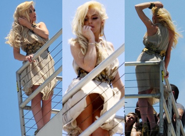 Lindsay Lohan ho henh khi tao dang hinh anh