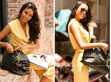 Ve dep ram nang cua Hoa hau bien Lam Thu Hang hinh anh