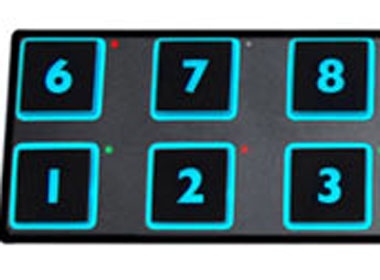 Ban phim dieu khien bang chan hinh anh