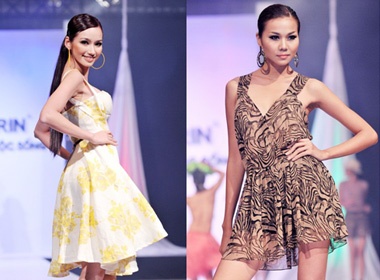 Thanh Hang, Truc Diem lai 'dung' nhau tren san catwalk hinh anh