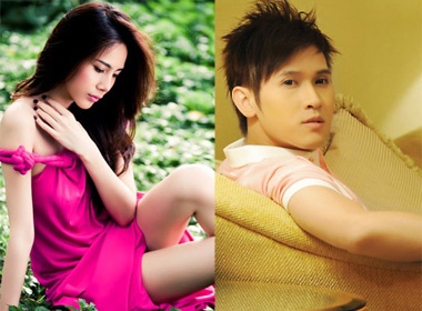 Thuy Tien - Nguyen Vu 'chay dua' tren mang xa hoi hinh anh