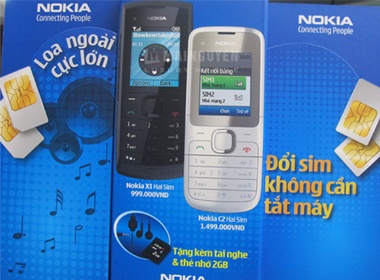 'De' 2 SIM 2 song cua Nokia gia 1,5 trieu dong hinh anh