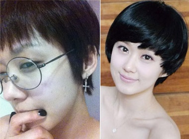 Jang Na Ra khoe toc tem nam tinh hinh anh