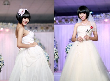 Bao Tran lam co dau tuoi 14 hinh anh