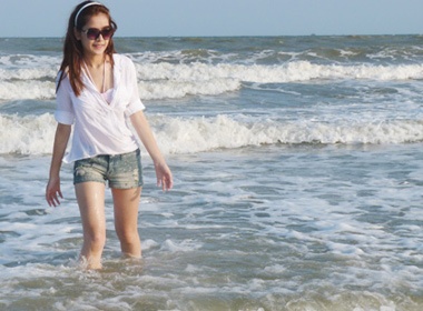 Chi Pu xa stress ben bai bien sau ky thi dai hoc hinh anh