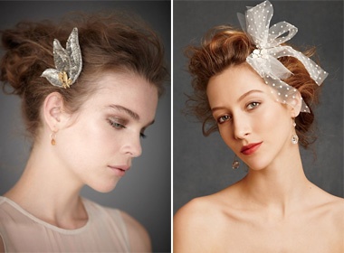 Hoa cai toc cho co dau xinh xan hinh anh