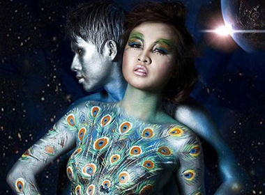 My nhan Viet san sang nude 100% cho body painting hinh anh