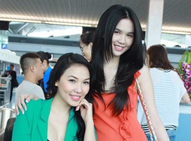 Ngoc Trinh len duong sang My hinh anh