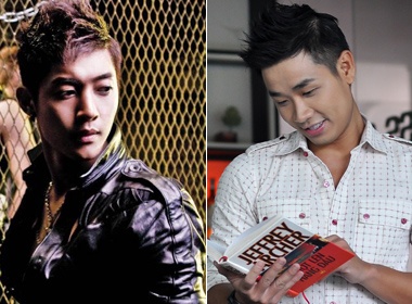 Nguyen Khang giup Kim Hyun Joong ban tranh hinh anh