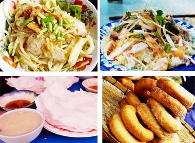 Den Hoi An an cao lau, com ga, che bap hinh anh