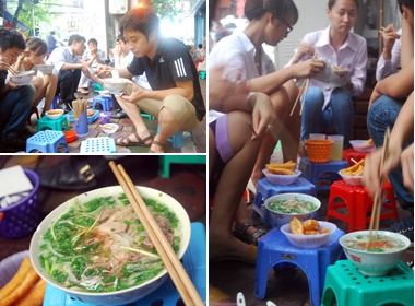 Le la bun, mien, pho ganh Ha Noi hinh anh